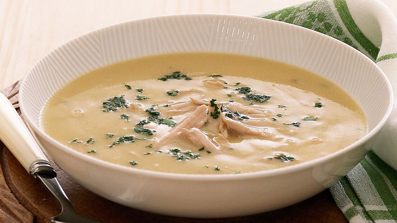 Egg cream soup